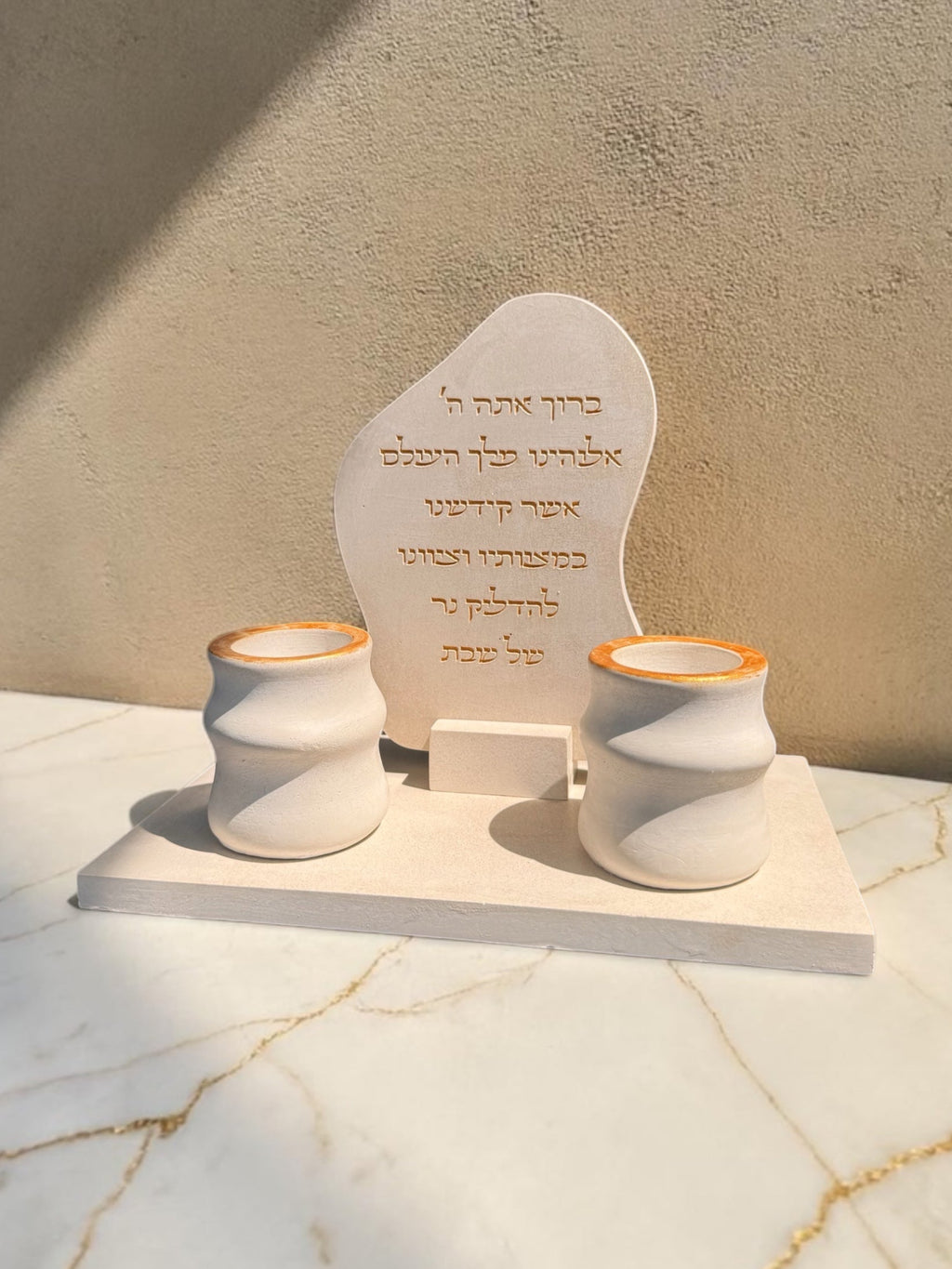 סט הדלקת נרות שבת דגם Oriya