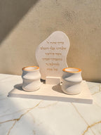 סט הדלקת נרות שבת דגם Oriya