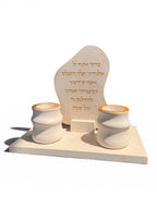 סט הדלקת נרות שבת דגם Oriya